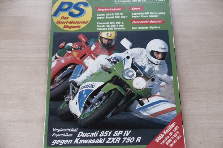 Deckblatt PS Sport Motorrad (09/1992)